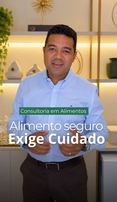 Publicação sobre alimento seguro exigir cuidado